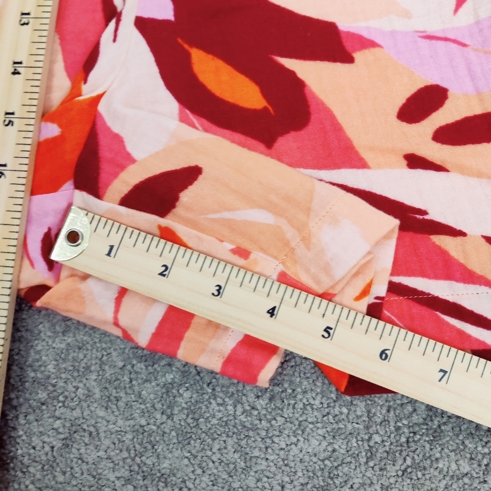 Ella Rafaela Women's 100% Cotton Floral Pull On Shorts NEW Size 2X Retro - Picture 13 of 16